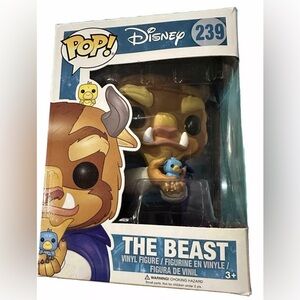 Two (2) Disney Beauty &‎ The Beast Funko Pop Vinyl Figures The Beast #239 & #245